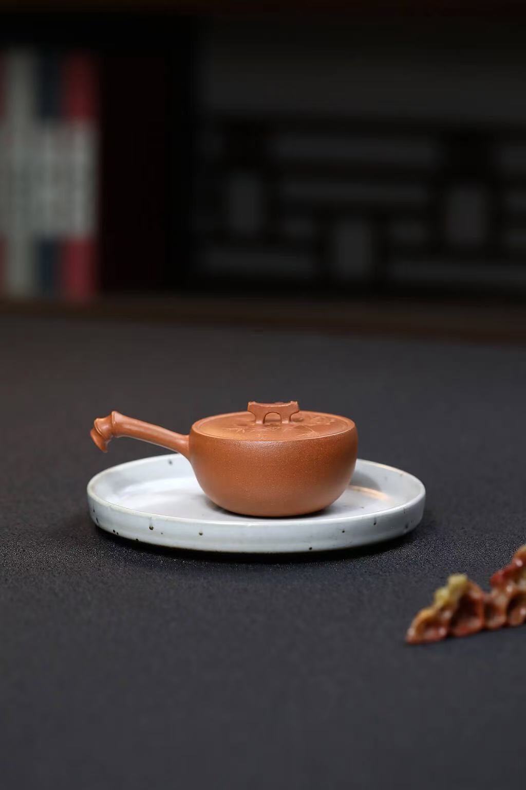 Handmade Yixing Zisha Teapot "Zhu Yun" (Bamboo Rhyme) | 竹韵 - 100ml