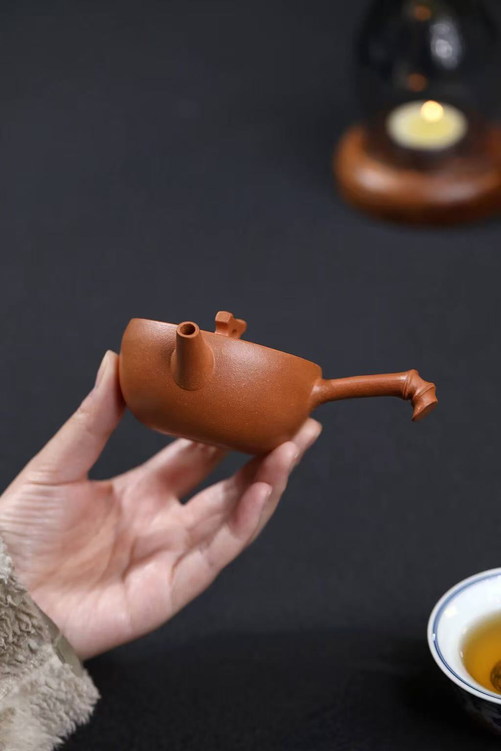 Handmade Yixing Zisha Teapot "Zhu Yun" (Bamboo Rhyme) | 竹韵 - 100ml