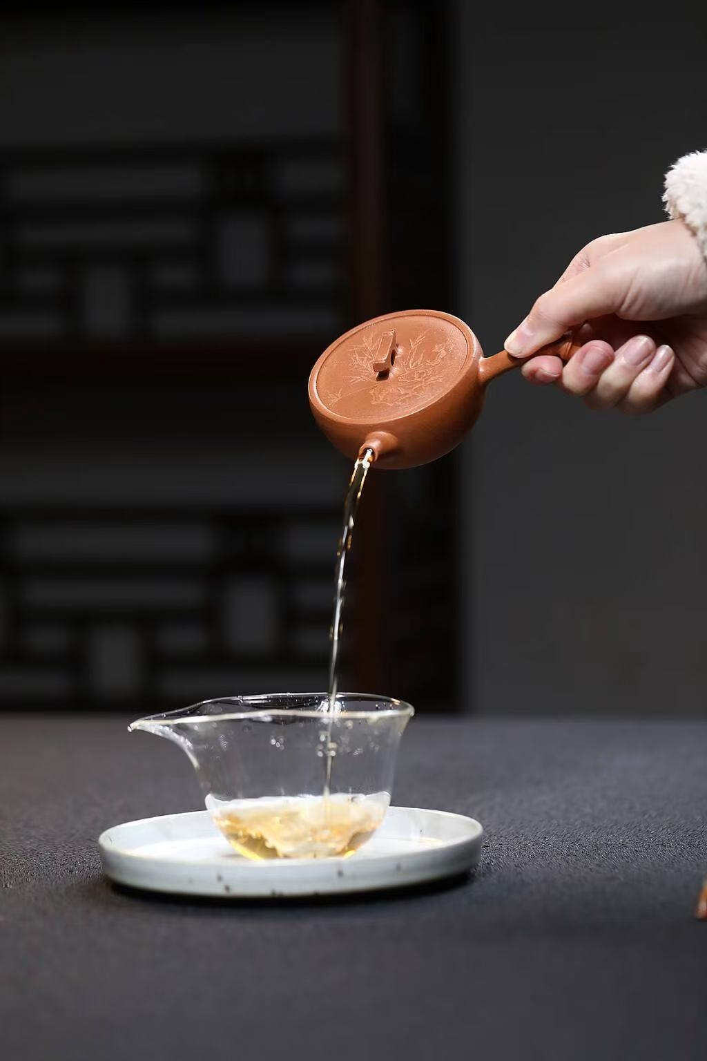 Handmade Yixing Zisha Teapot "Zhu Yun" (Bamboo Rhyme) | 竹韵 - 100ml