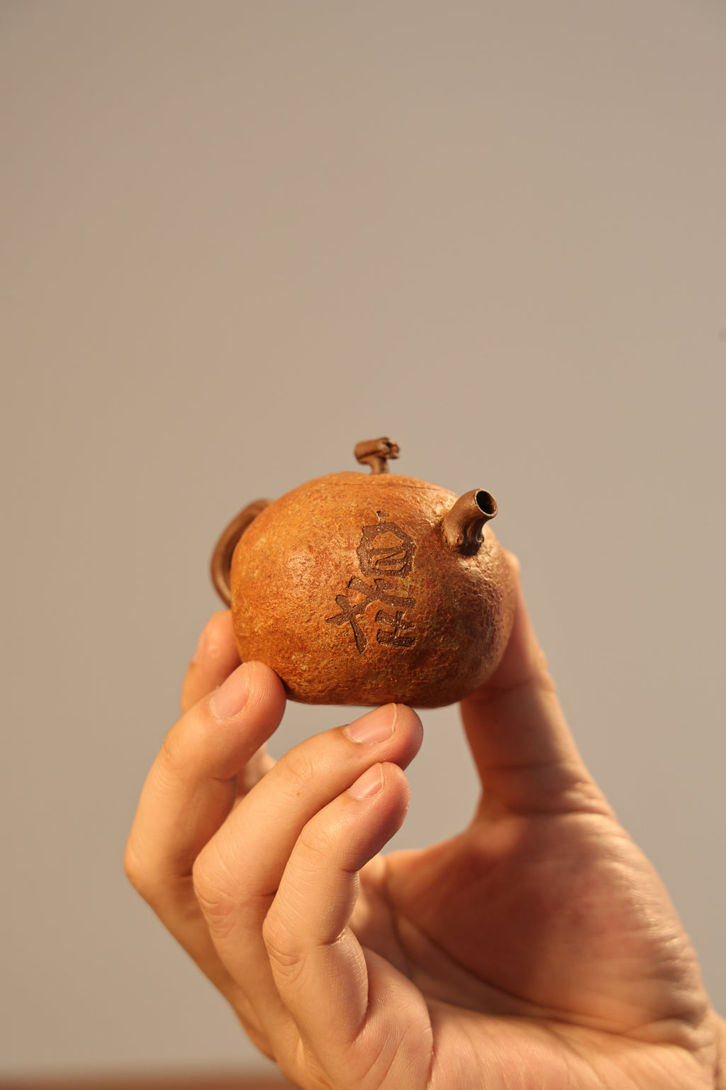 Handmade Yixing Zisha Teapot "Zi Zai Ye Ju"(Freedom Tangerine) | 自在野桔壶 - 91ml