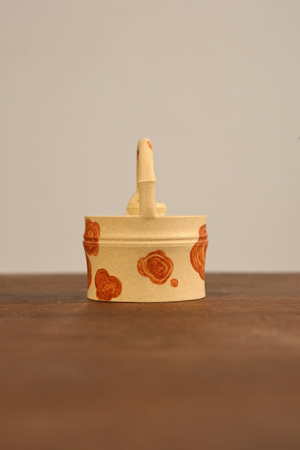 Handmade Yixing Zisha Teapot "Ban Zhu Ti Liang " (Mottled Bamboo) | 斑竹提梁 - 100ml