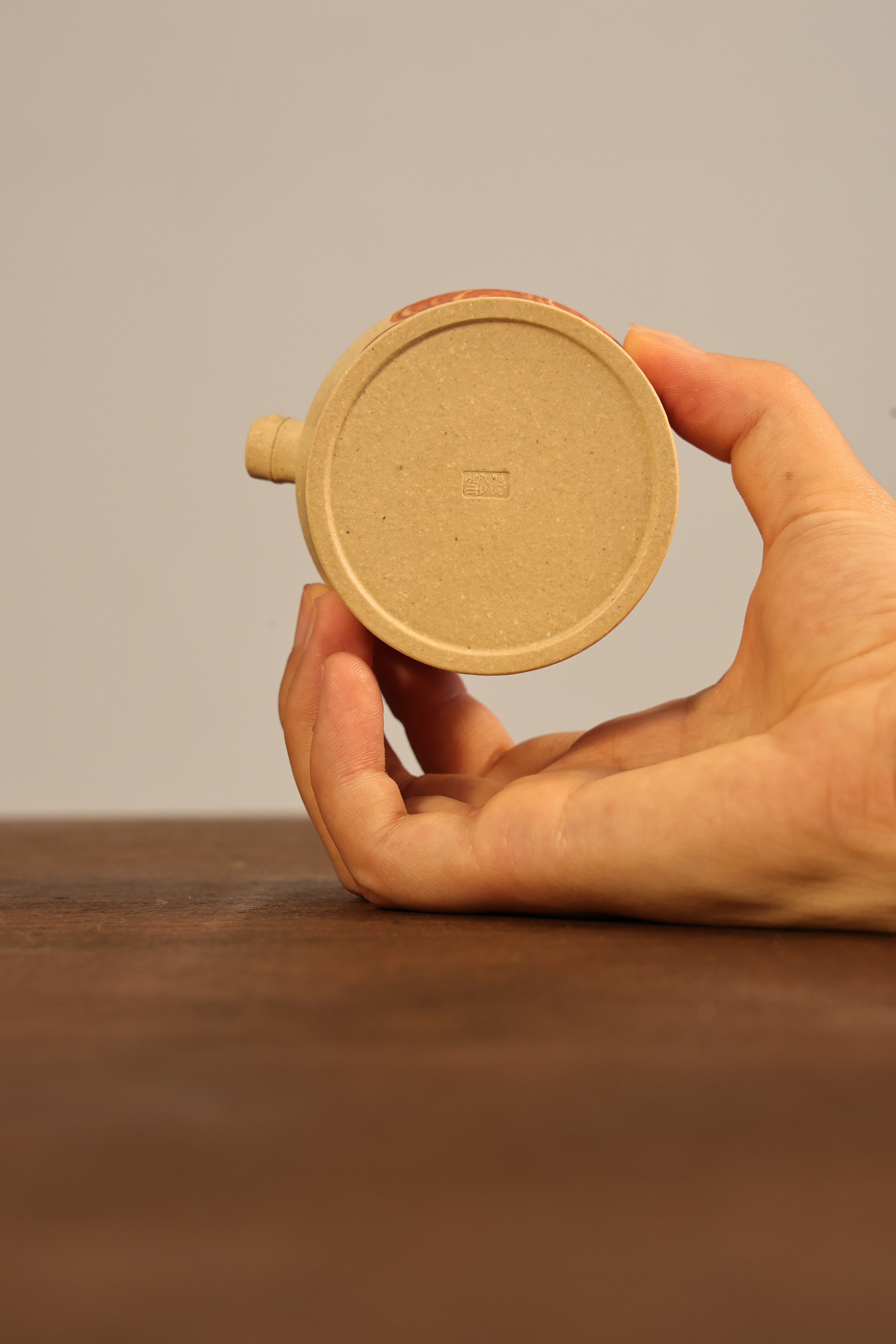 Handmade Yixing Zisha Teapot "Ban Zhu Ti Liang " (Mottled Bamboo) | 斑竹提梁 - 100ml