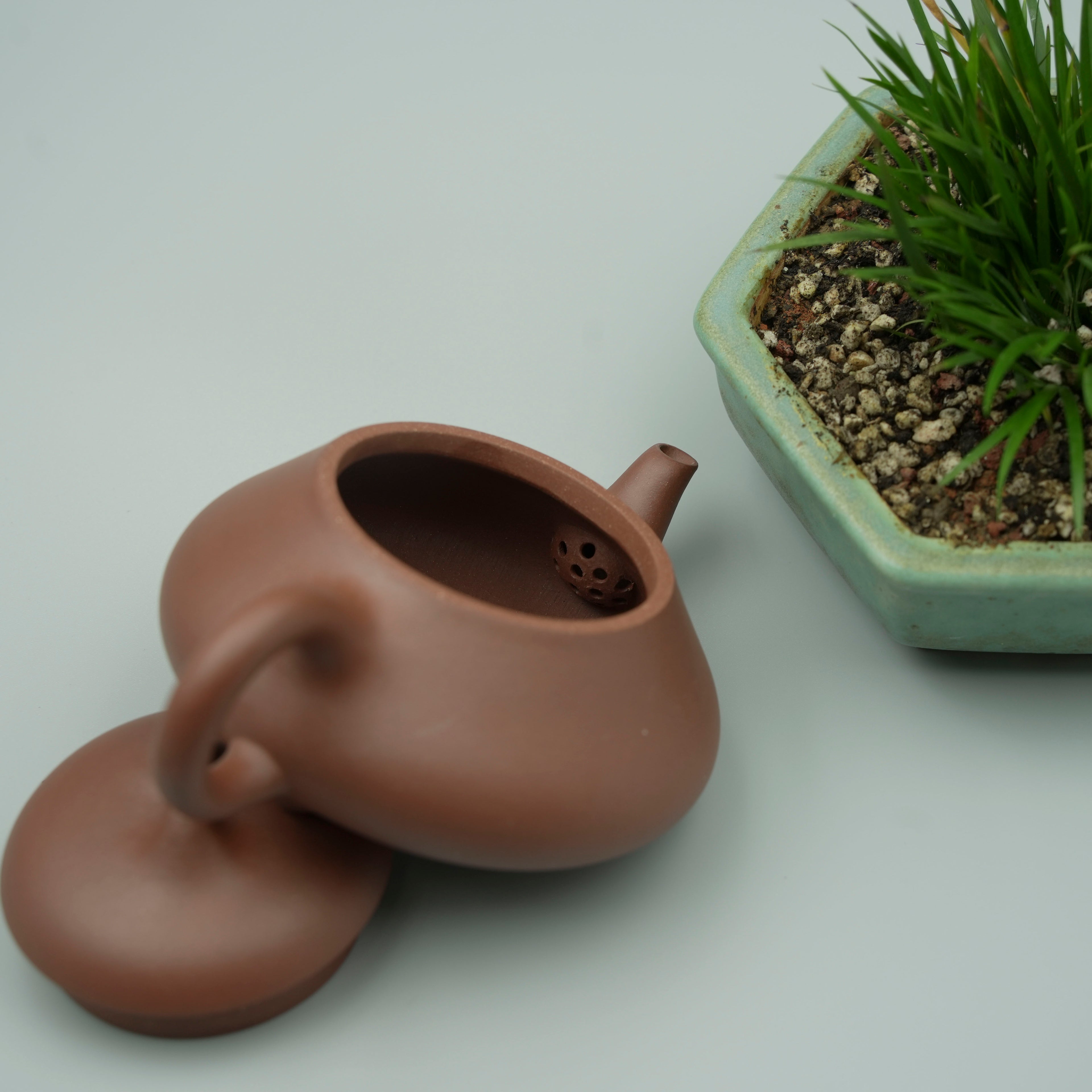 Handmade Yixing Zisha Teapot "Han Tang Shi Piao" | 汉棠石瓢 - 250ml