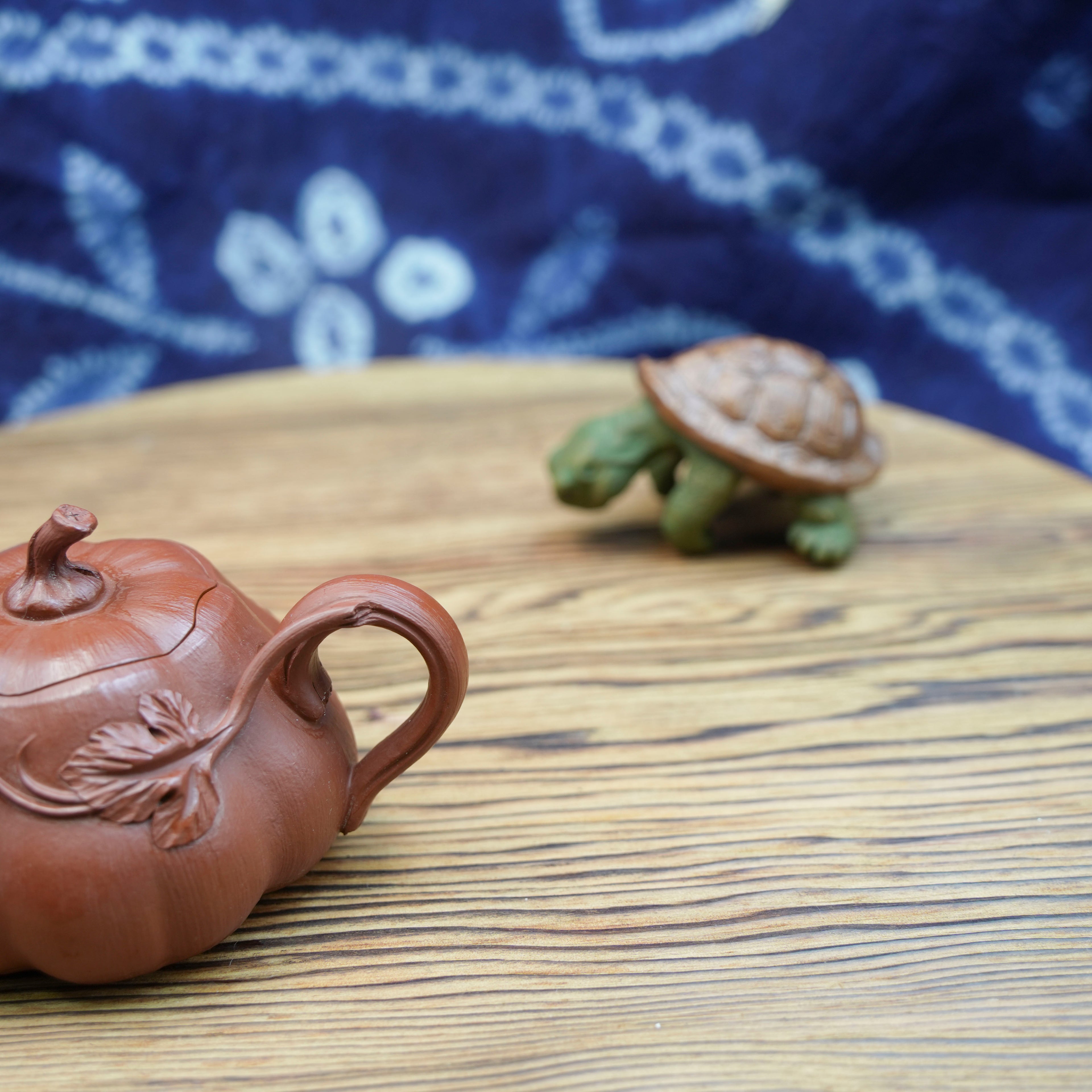 Handmade Yixing Zisha Teapot "Nan Gua" (Golden Harvest Pumpkin) | 南瓜壶 - 100ml