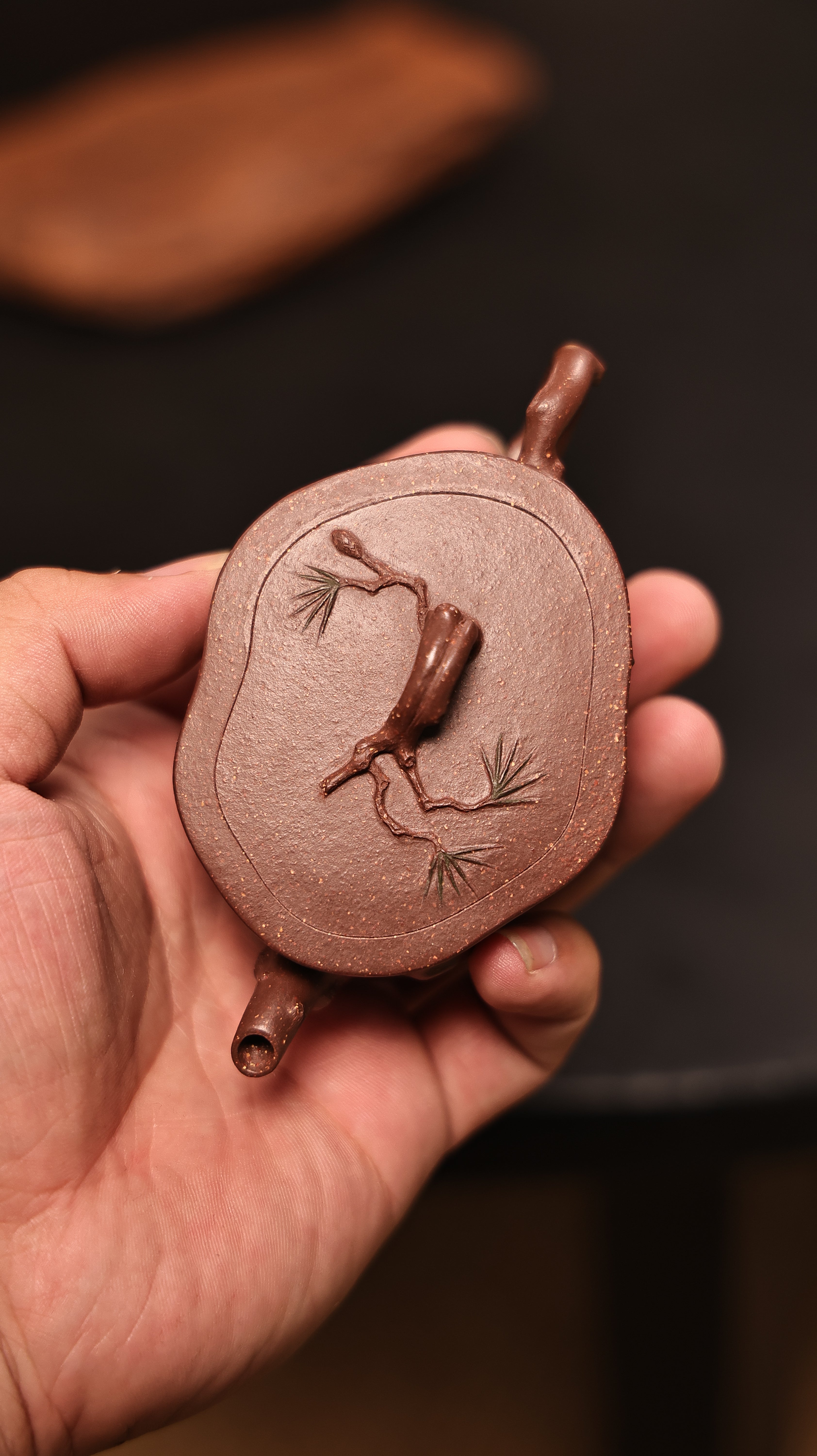 Handmade Yixing Zisha Teapot "Xue Song" (Snow Pine) | 雪松- 102ml