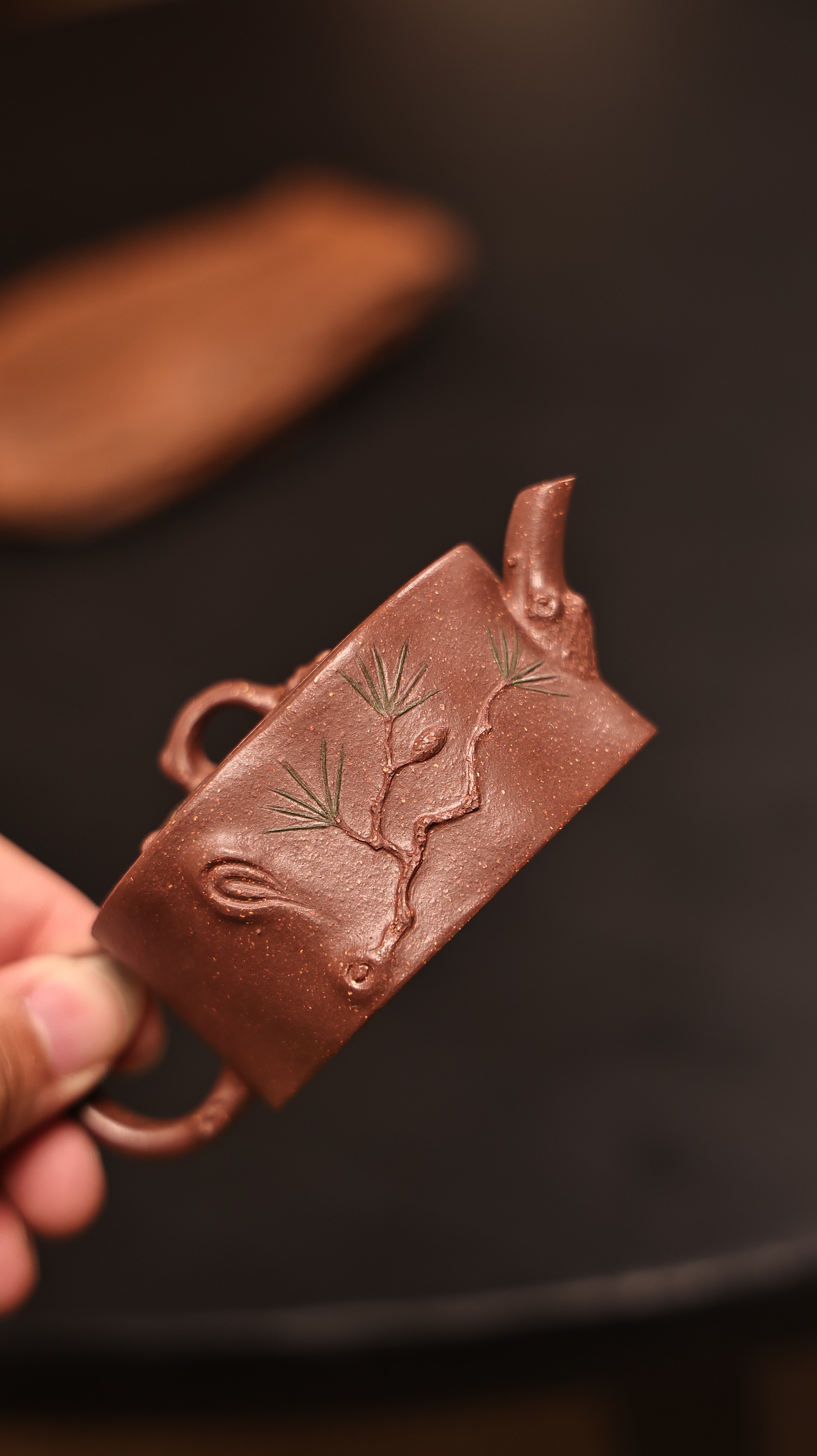 Handmade Yixing Zisha Teapot "Xue Song" (Snow Pine) | 雪松- 102ml