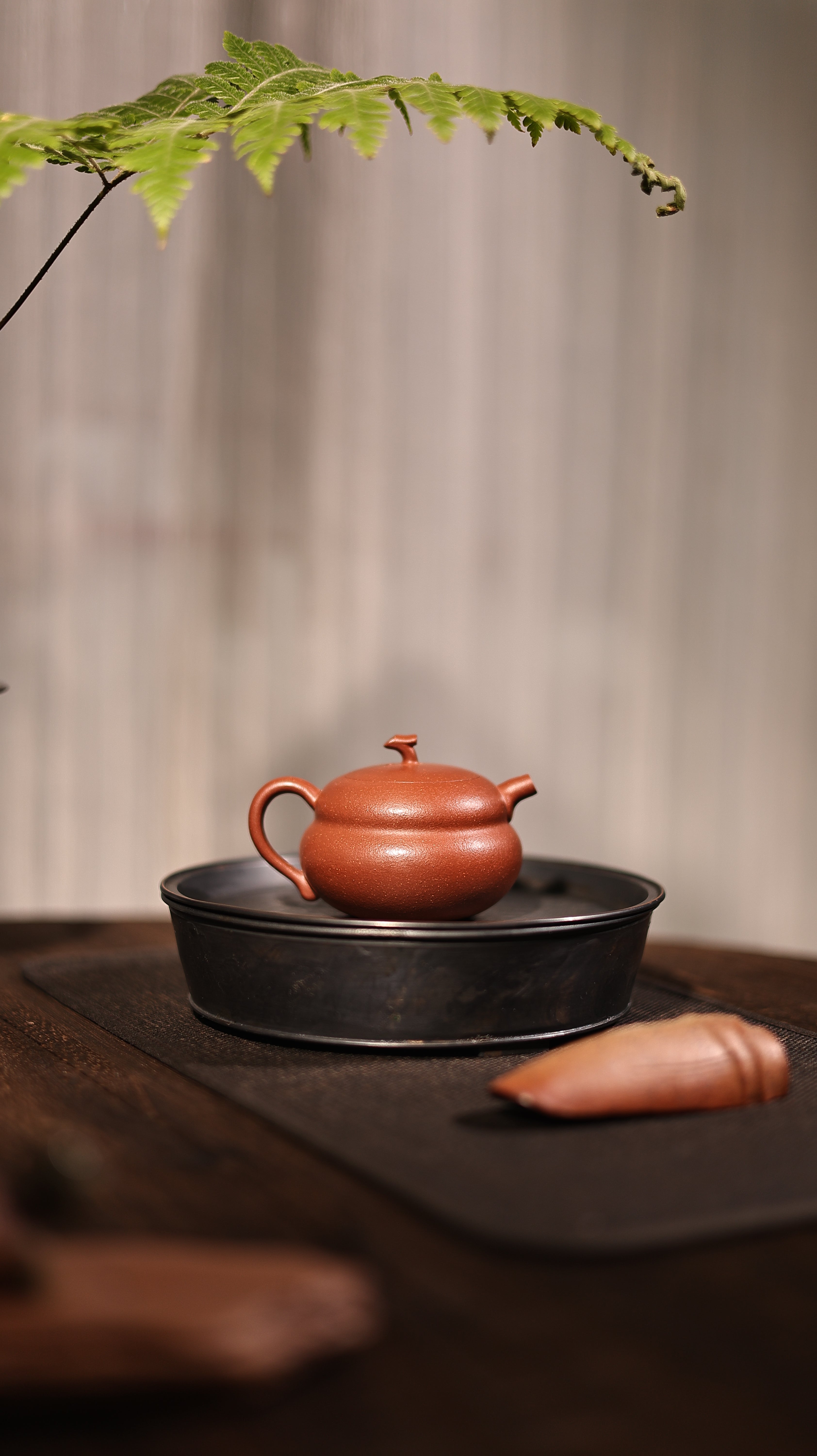 Handmade Yixing Zisha Teapot "Fu Yuan Hu Lu" (Fortunate Gourd) | 福圆葫芦 - 93 ml