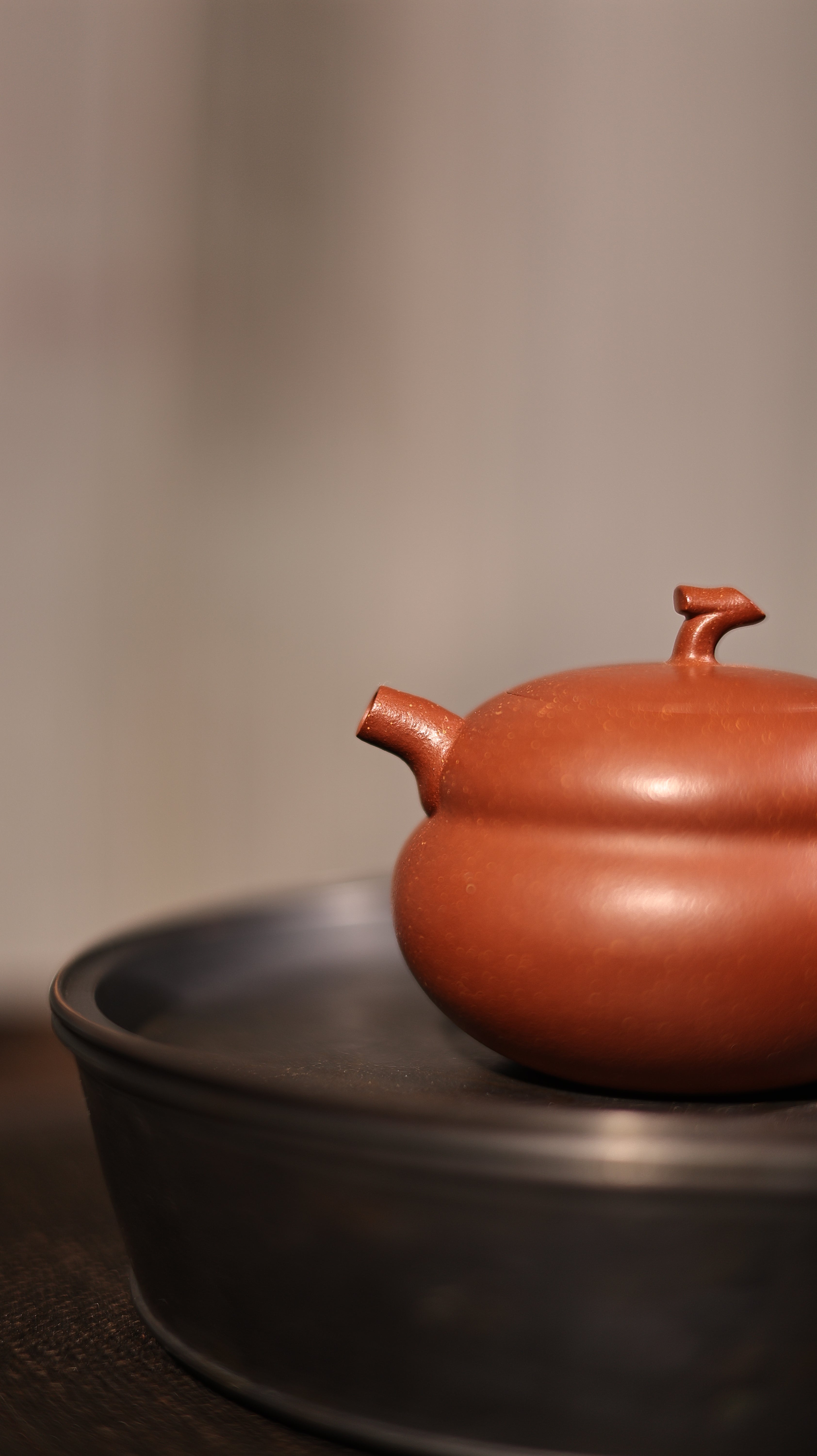 Handmade Yixing Zisha Teapot "Fu Yuan Hu Lu" (Fortunate Gourd) | 福圆葫芦 - 93 ml
