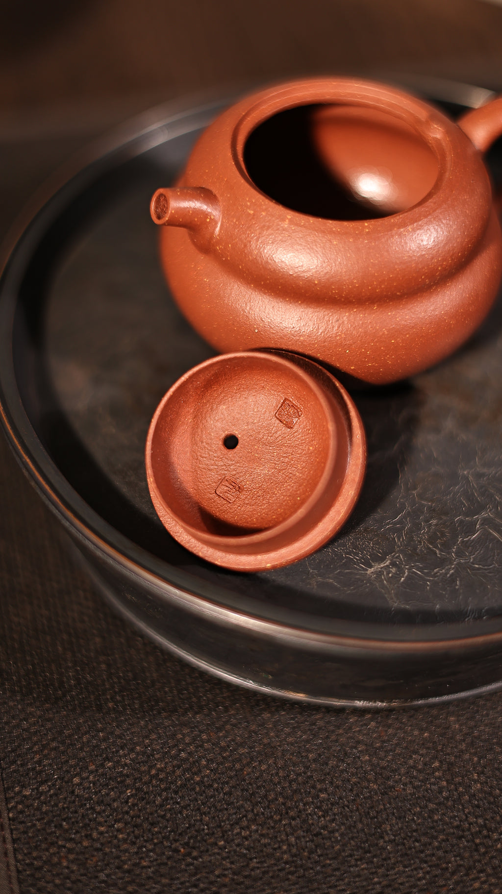 Handmade Yixing Zisha Teapot "Fu Yuan Hu Lu" (Fortunate Gourd) | 福圆葫芦 - 93 ml