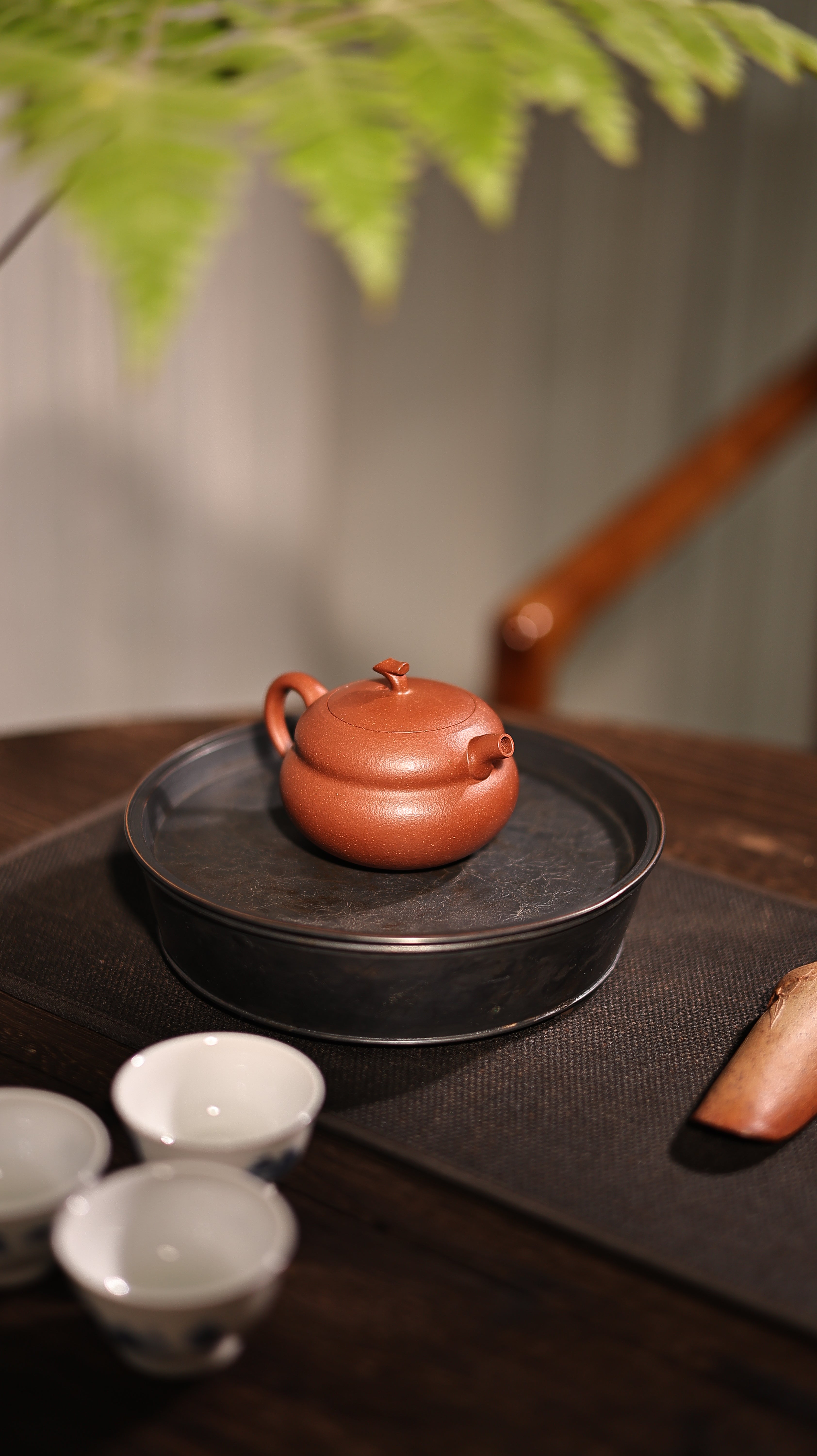 Handmade Yixing Zisha Teapot "Fu Yuan Hu Lu" (Fortunate Gourd) | 福圆葫芦 - 93 ml