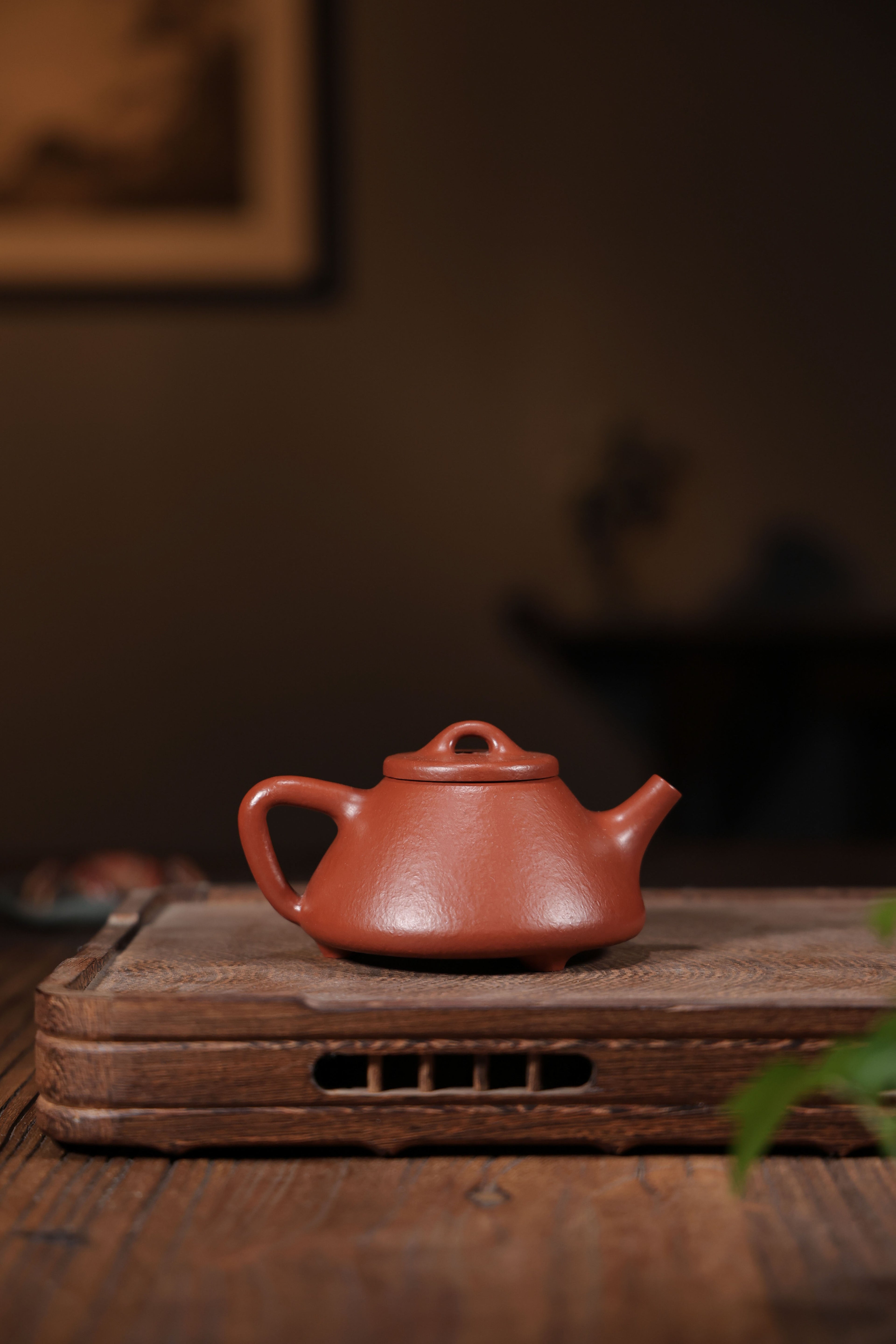 Handmade Yixing Zisha Teapot "Zi Ye" (Ziye Shi Piao / Stone Scoop) | 子冶石瓢 - 170ml