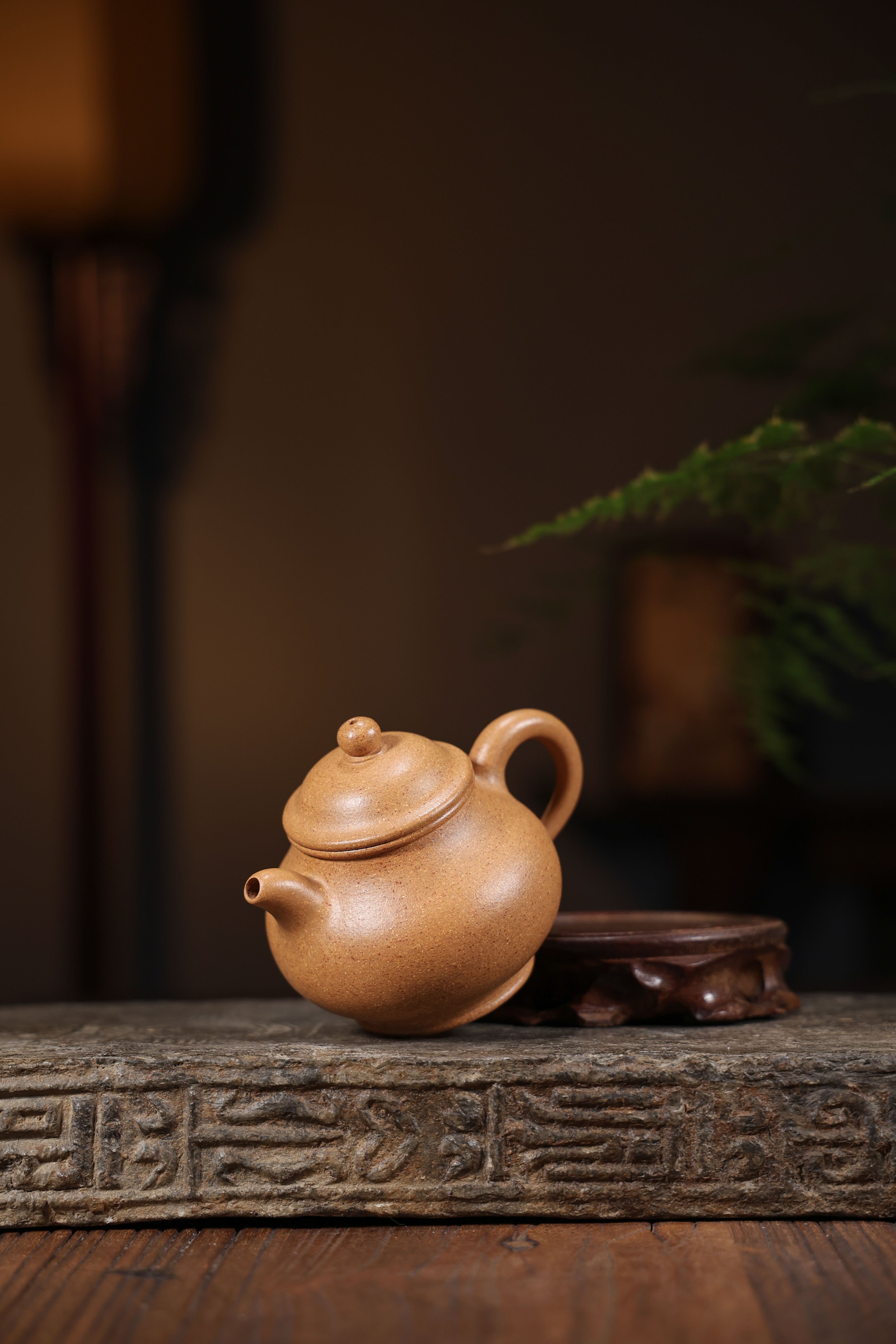 Handmade Yixing Zisha Teapot "Gao Pan" (Tall Pan Pot) | 高潘壶 - 200ml